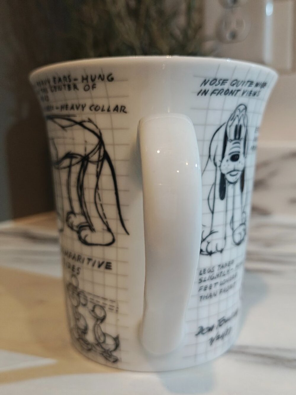 Disney Sketch Book Mickey Mouse & Pluto Character Construction Mugs – Set of 2 - Picture 12 of 14